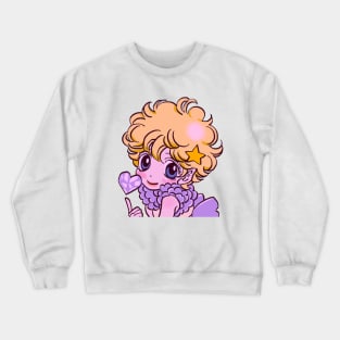 I draw pink vanilla mieux with a heart / sugar sugar rune Crewneck Sweatshirt